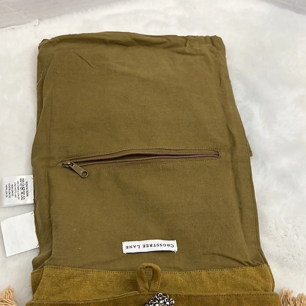 Crosstree lane cotton purse with twisted crossbody strap very boho